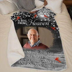Custom Photo Consider It A Big Hug - Memorial Personalized Custom Blanket - Christmas Gift, Sympathy Gift For Family Members -Pawfect House Store thumb4 ab5bd169 f917 4c76 a172 1df011aac18b