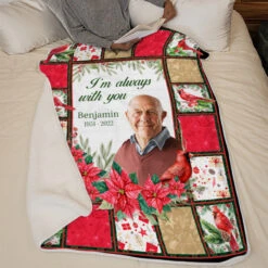 Custom Photo You Will Always Be In My Heart - Memorial Personalized Custom Blanket - Christmas Gift, Sympathy Gift For Family Members -Pawfect House Store thumb4 caa8ca2b b148 4d2a b901 c95c19b95633