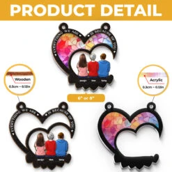 You Will Always Be My Little Girl - Family Personalized Window Hanging Suncatcher - Mother's Day, Gift For Mom -Pawfect House Store thumb4 cd01c999 9ba5 41f5 9d35 b24bb5318a35