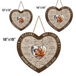 Custom Photo I Love Your Bad Jokes - Couple Personalized Custom Heart Shaped Home Decor Wood Sign - House Warming Gift For Husband Wife, Anniversary -Pawfect House Store thumb4 d764a526 5922 4492 9e40 e12396d4ca47