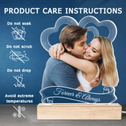 Custom Photo Love You Forever - Couple Personalized Custom Shaped 3D LED Light - Upload Photo Gift For Husband Wife, Anniversary -Pawfect House Store thumb5 b996fe68 222a 41e7 b265 4ddb472b4503