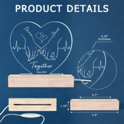 Annoying Each Other - Couple Personalized Custom Heart Shaped 3D LED Light - Gift For Husband Wife, Anniversary -Pawfect House Store thumb6 20a8a4bc d194 4636 9672 3285aecf7dca