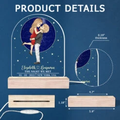 The Day You Said Yes - Couple Personalized Custom Shaped 3D LED Light - Gift For Husband Wife, Anniversary -Pawfect House Store thumb6 ae6ae4f6 41e5 4112 829e 7f98327d1bca