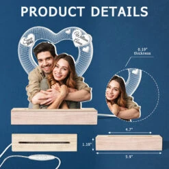 Custom Photo I Love You - Couple Personalized Custom Shaped 3D LED Light - Upload Photo Gift For Husband Wife, Anniversary -Pawfect House Store thumb6 bd44b99a b259 494c 81b7 8cb7f01ff743