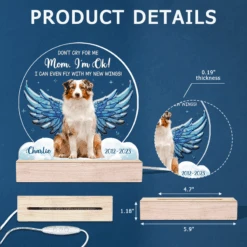 Custom Photo I Can Even Fly With My New Wings - Memorial Personalized Custom Shaped 3D LED Light - Sympathy Gift For Pet Owners, Pet Lovers -Pawfect House Store thumb6 e355dc6e a29d 4172 bf2a c2fe24b1333b