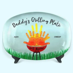 Daddy Grill Master - Family Personalized Custom Platter - Father's Day, Birthday Gift For Dad -Pawfect House Store thumb8 1